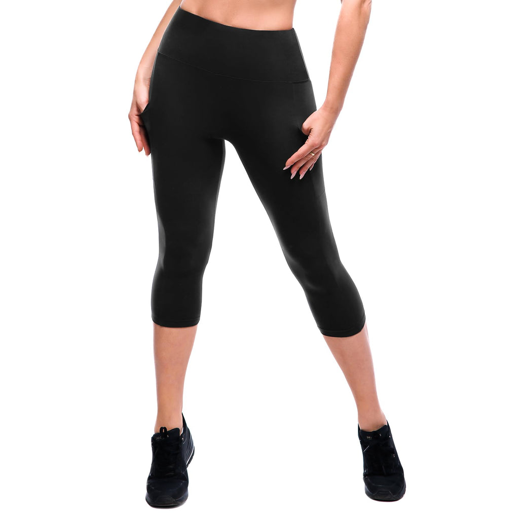 SINOPHANT High Waisted Leggings with Pockets Women, Full Length Capri Buttery Soft Stretchy Yoga Pants