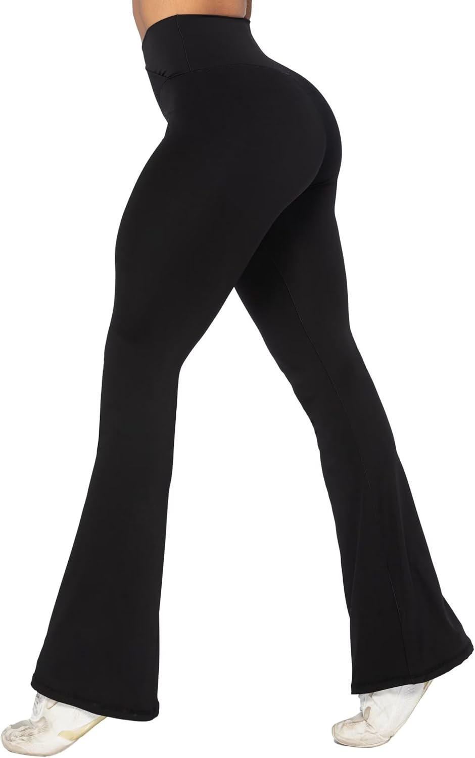 Sunzel Womens Flare Leggings No Front Seam Flare Yoga Pants with Tummy Control Crossover High Waist - 28" / 30" / 32" / 34"