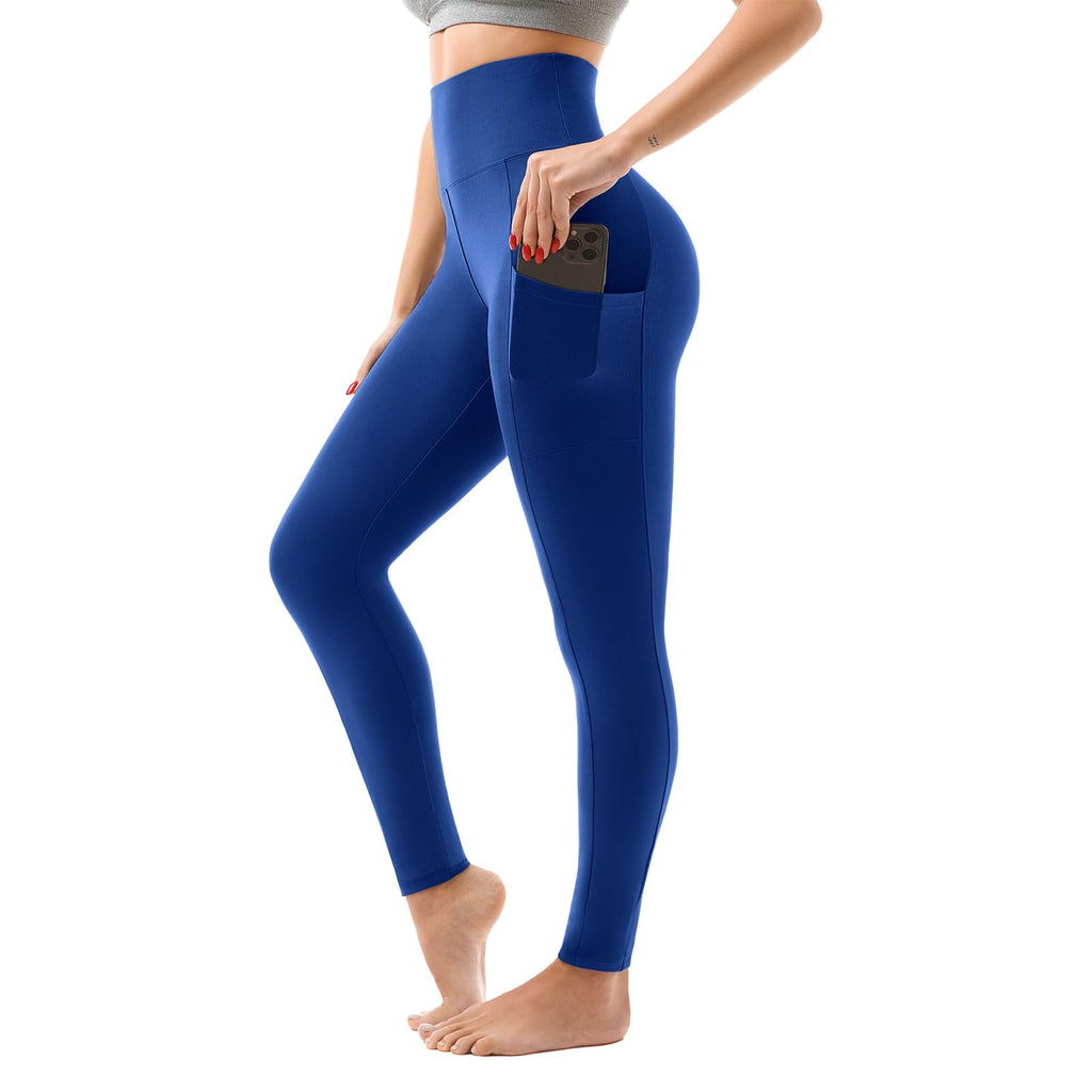 SINOPHANT High Waisted Leggings with Pockets Women, Full Length Capri Buttery Soft Stretchy Yoga Pants