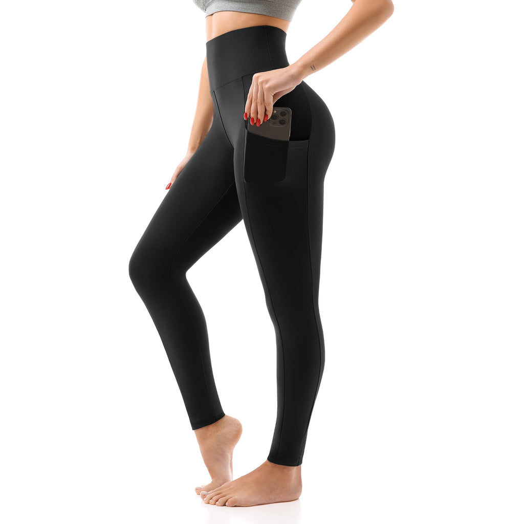 SINOPHANT High Waisted Leggings with Pockets Women, Full Length Capri Buttery Soft Stretchy Yoga Pants
