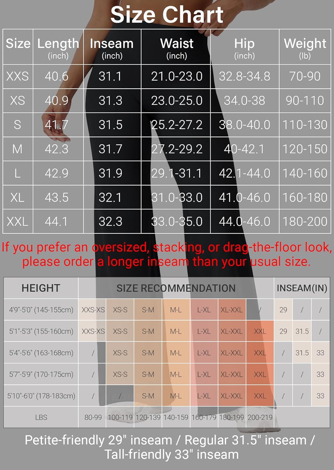 YEOREO Workout Leggings Womens No Front Seam Straight Leggings 29" / 31.5" / 33" High Waist Buttery Eddiy Gym Yoga Pants