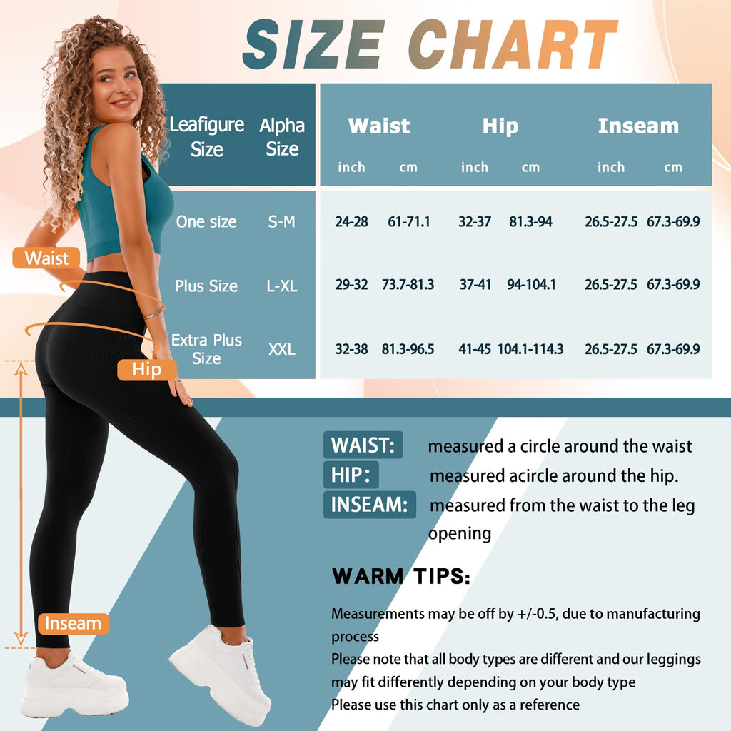 SINOPHANT High Waisted Leggings with Pockets Women, Full Length Capri Buttery Soft Stretchy Yoga Pants
